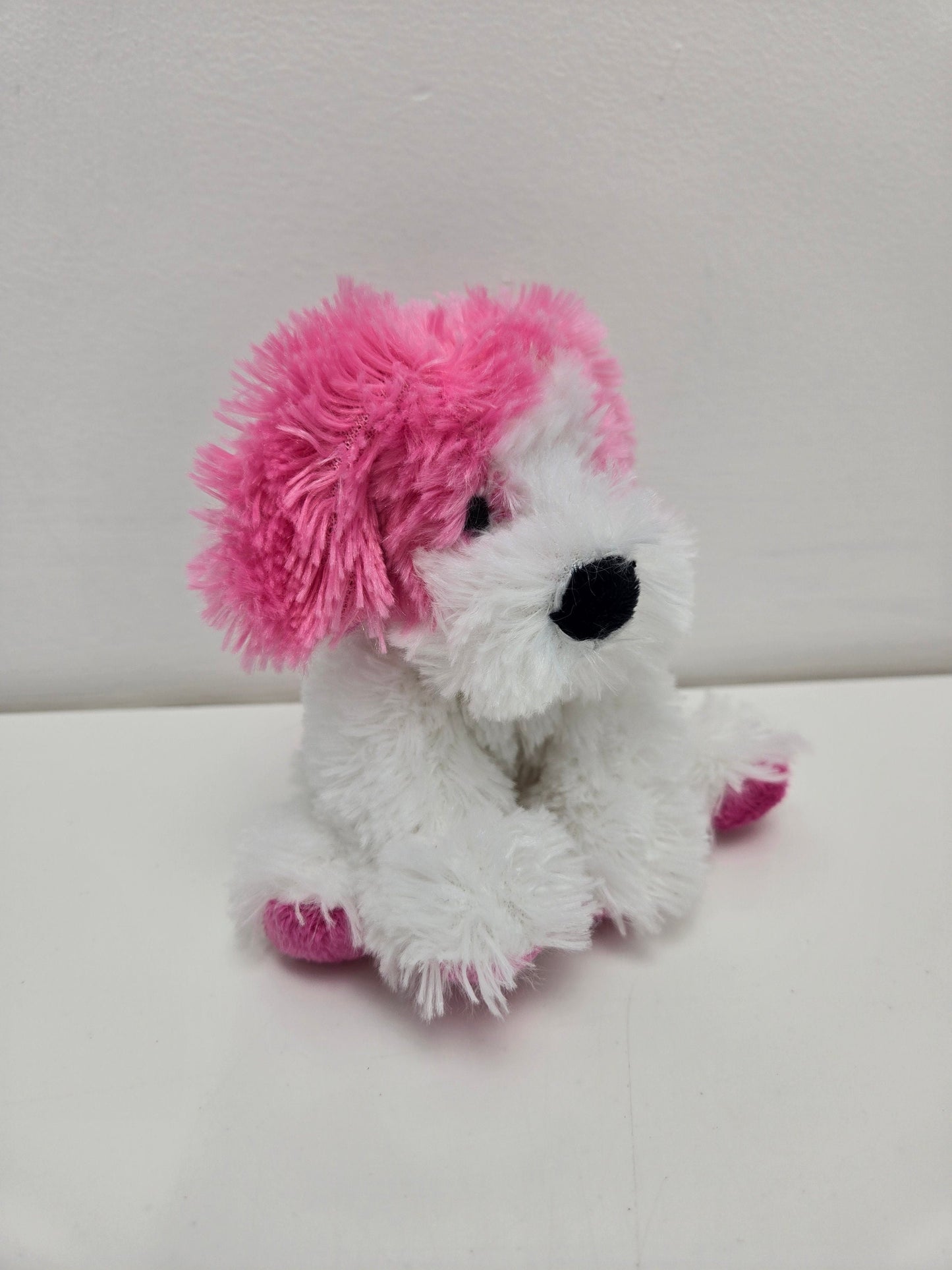 Ty Beanie Baby “Snuggins” the Pink and White Dog ie - Beanie Baby of the Month! (6.5 inch)