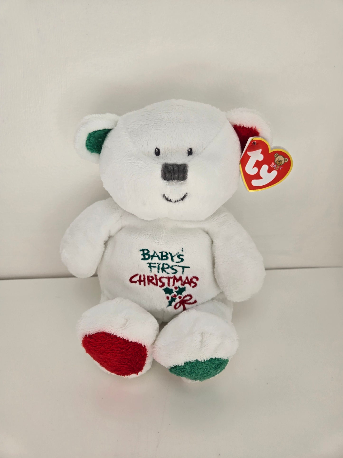 Ty Baby Collection “My Baby Bear" Baby's First Christmas the Teddy Bear - Love to Baby! (8 inch)