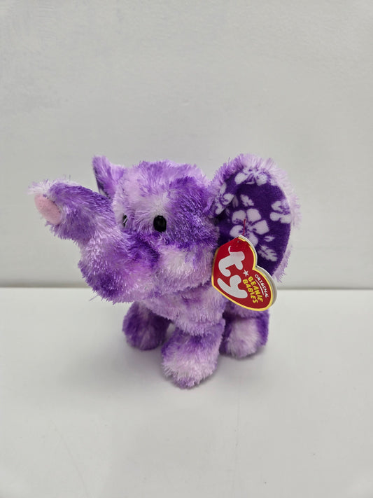 Ty Beanie Baby “Coastline” the Purple Elephant *Rare* (6.5 inch)