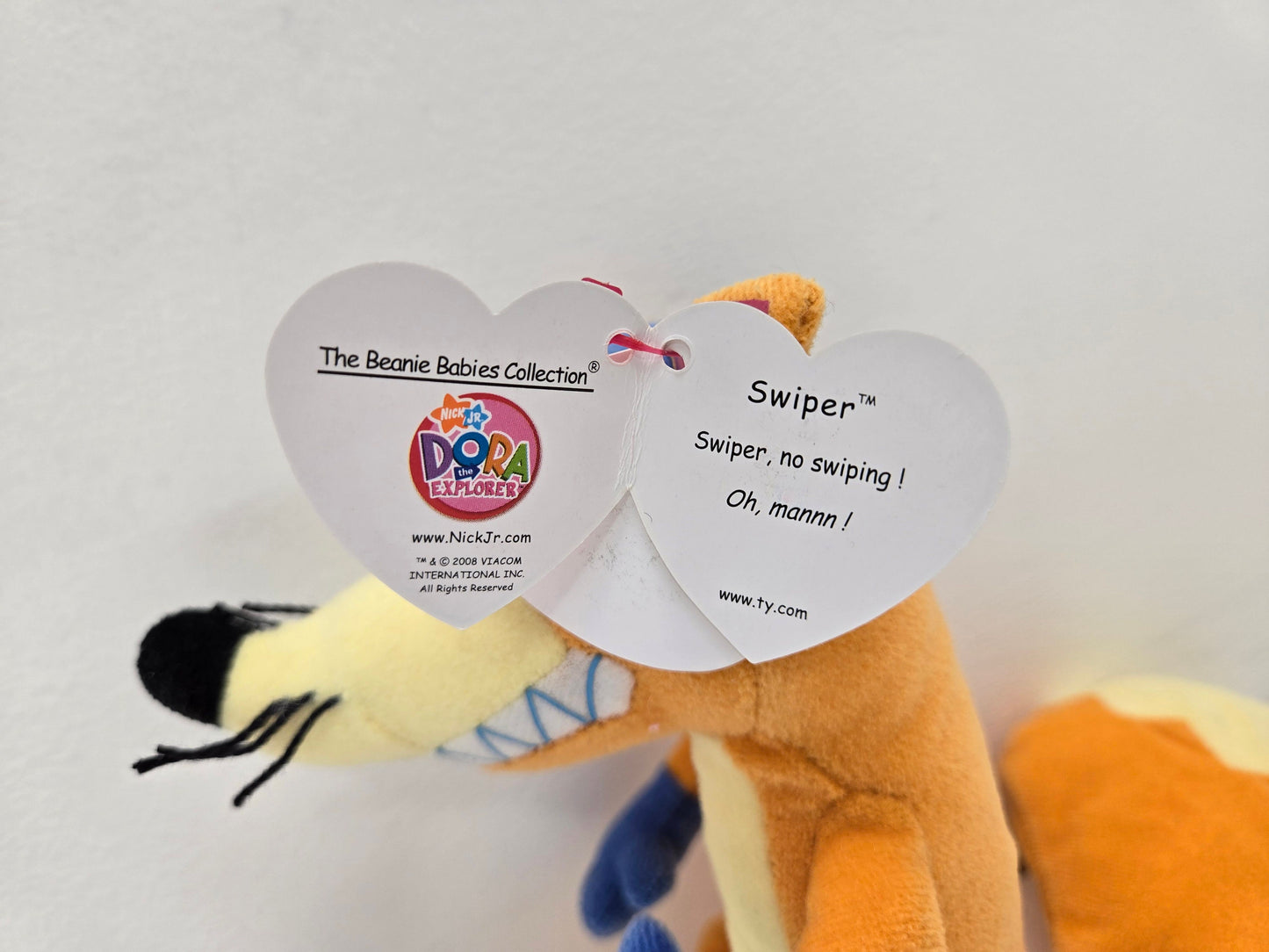 Ty Beanie Baby “Swiper” the Fox from Dora the Explorer! *Rare* (7 inch)