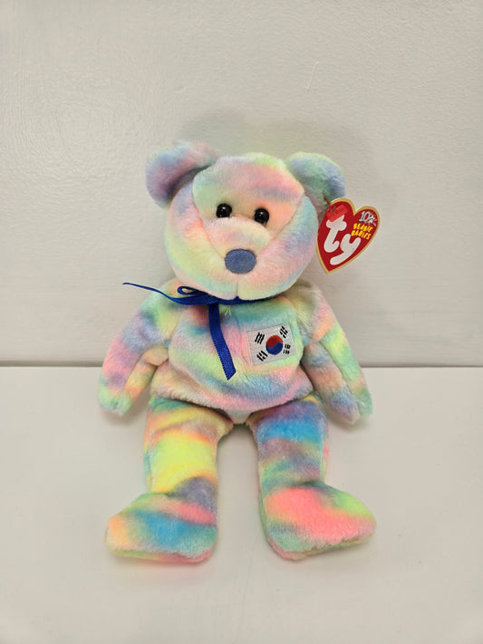 Ty Beanie Baby “Coreana” the Korea Exclusive Bear - One of Six in the Asia Pacific Set (8.5 inch)