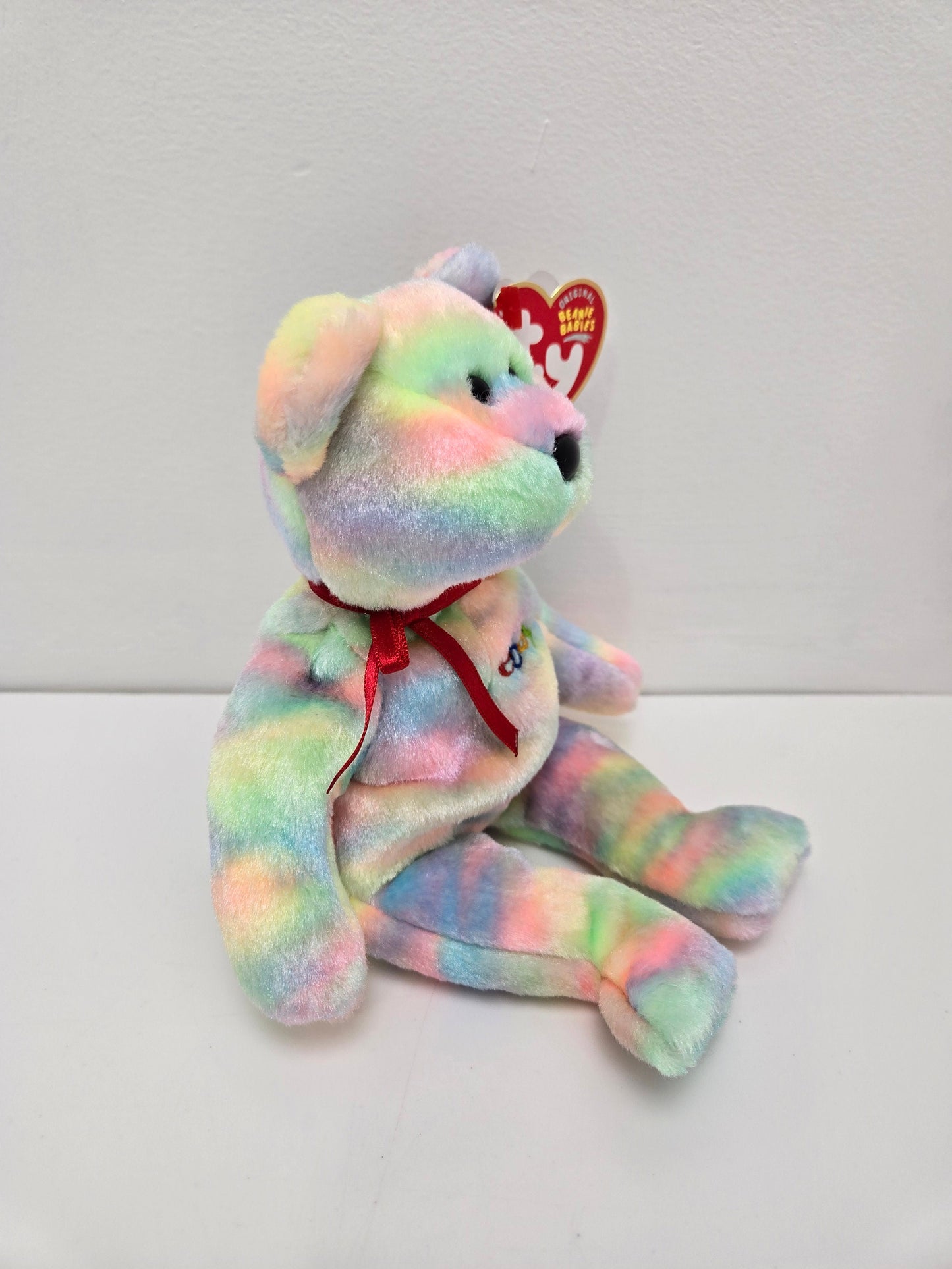 Ty Beanie Baby “Bidder” the EBAY Tie-Dye Bear - eBay and Credit Card Exclusive! (8.5 inch)