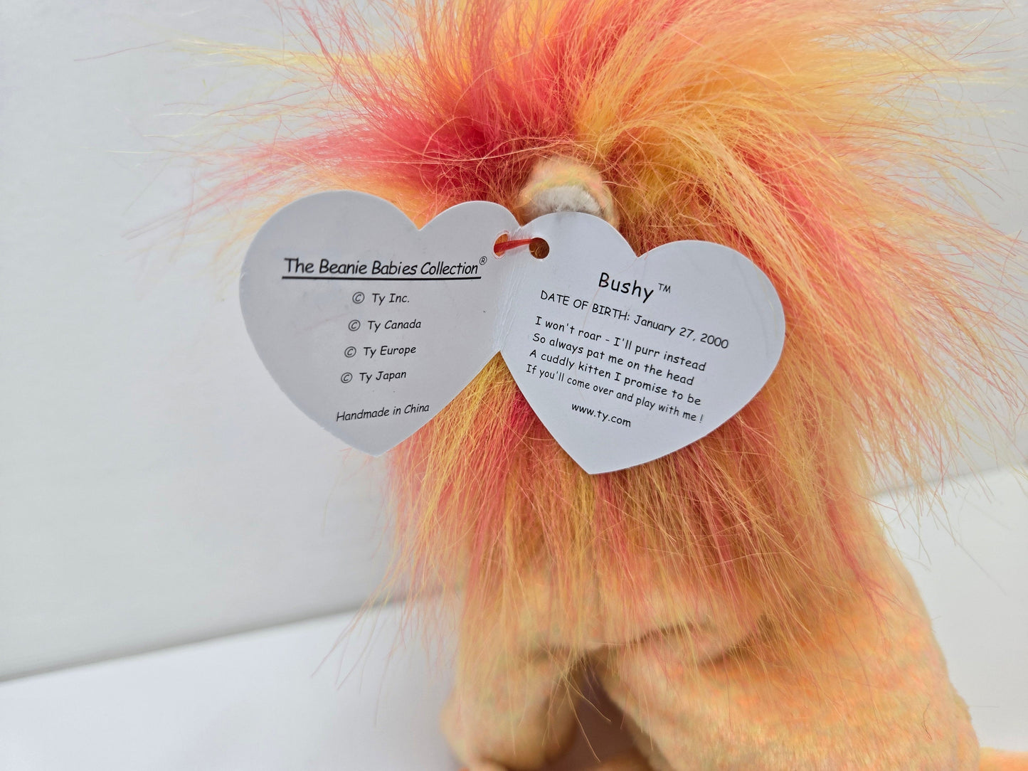 Ty Beanie Baby “Bushy” the Lion! (7 inch)