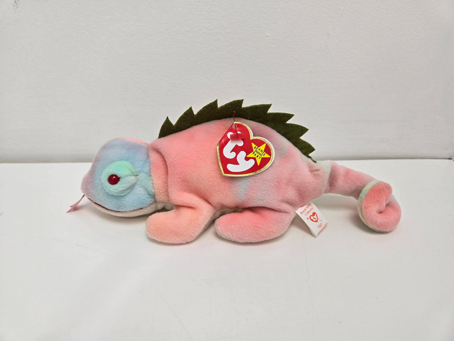 Ty Beanie Baby “Iggy” the Pastel Coloured Tie-Dye Iguana! (9 inch)