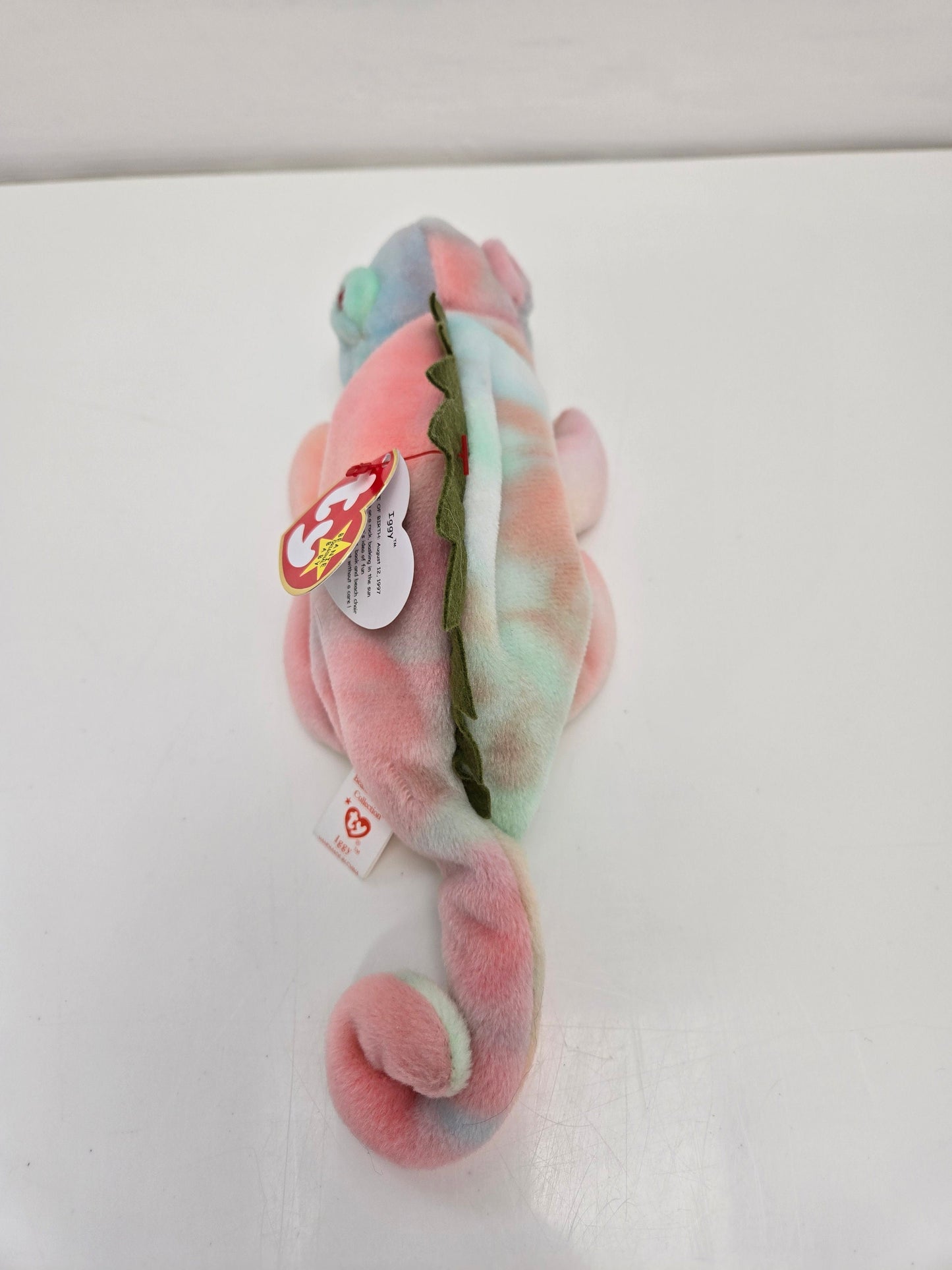 Ty Beanie Baby “Iggy” the Pastel Coloured Tie-Dye Iguana! (9 inch)