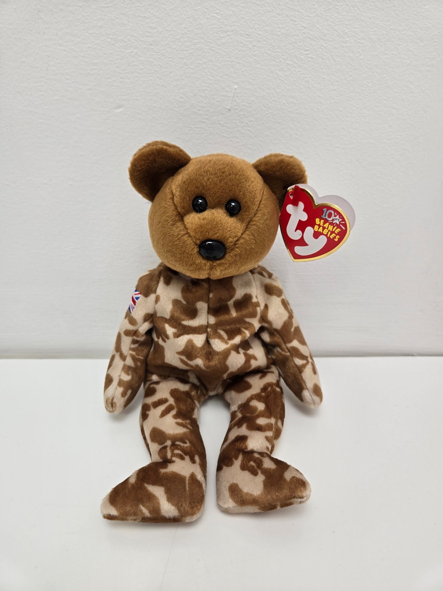 Ty Beanie Baby “Hero” the Military Bear - UK Exclusive Version (8.5 inch)