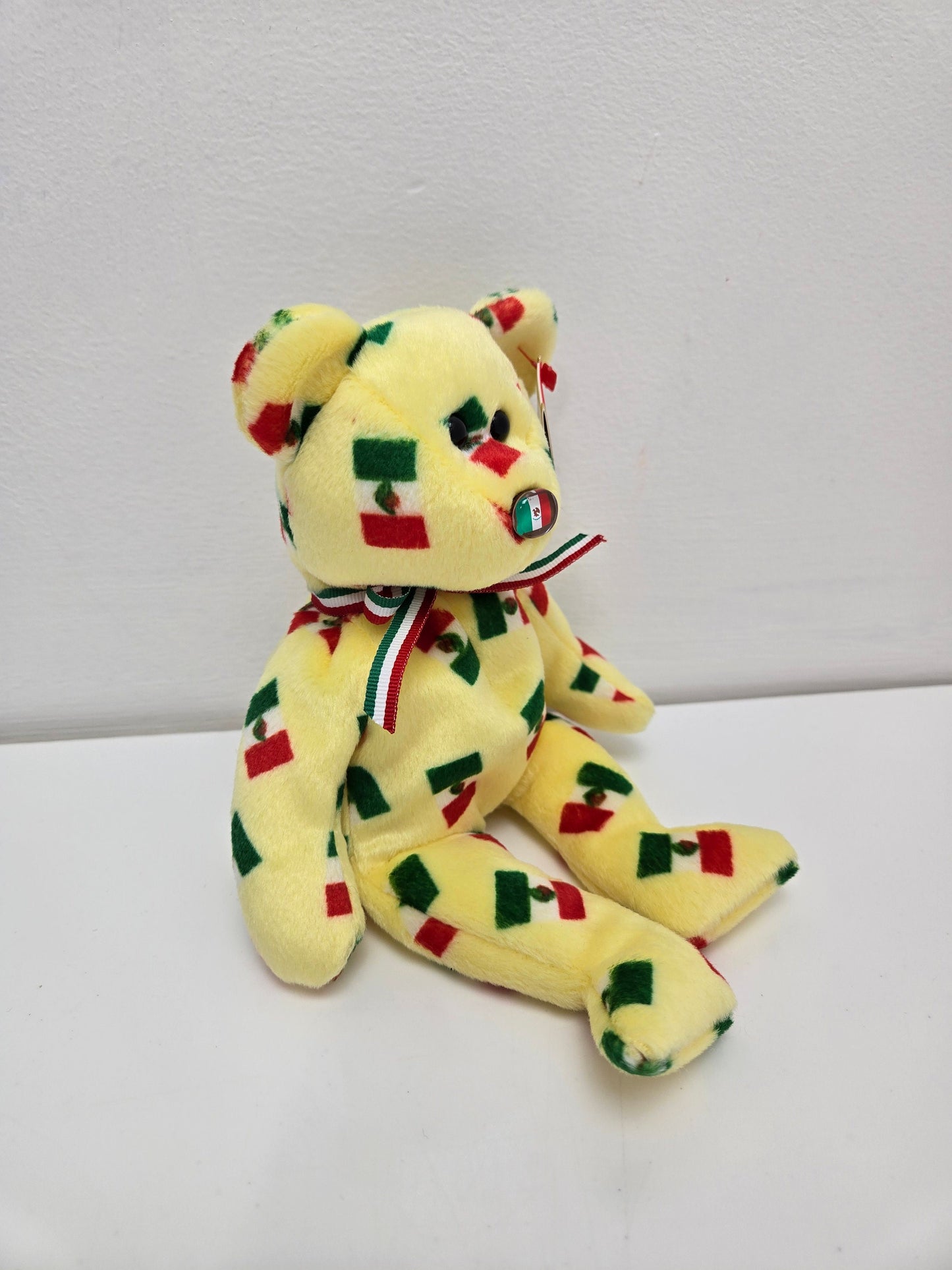 Ty Beanie Baby “Piñata” the Mexican Flag Bear - Flag nose (8.5 inch)