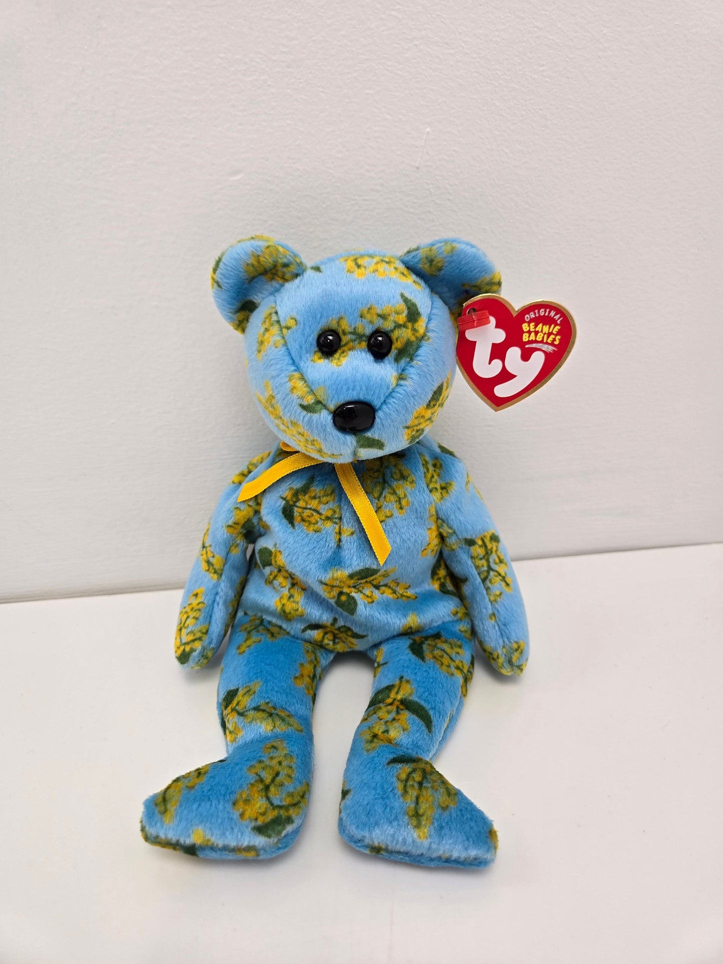 Ty Beanie Baby “Ocker” the  Flowered Bear - Asia Pacific Exclusive (8.5 inch)