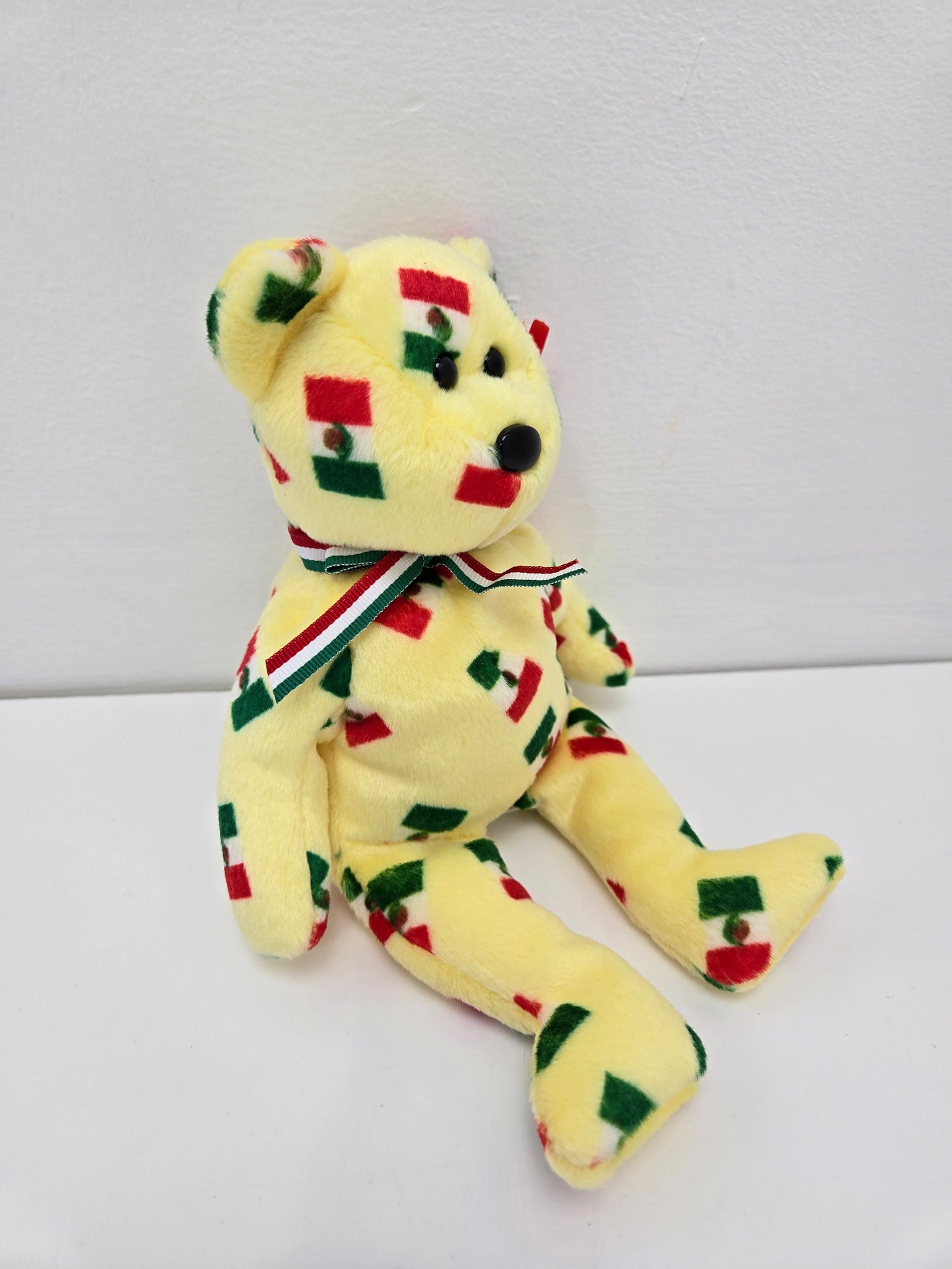 Ty Beanie Baby “Piñata” the Mexican Flag Bear - Black nose (8.5 inch)