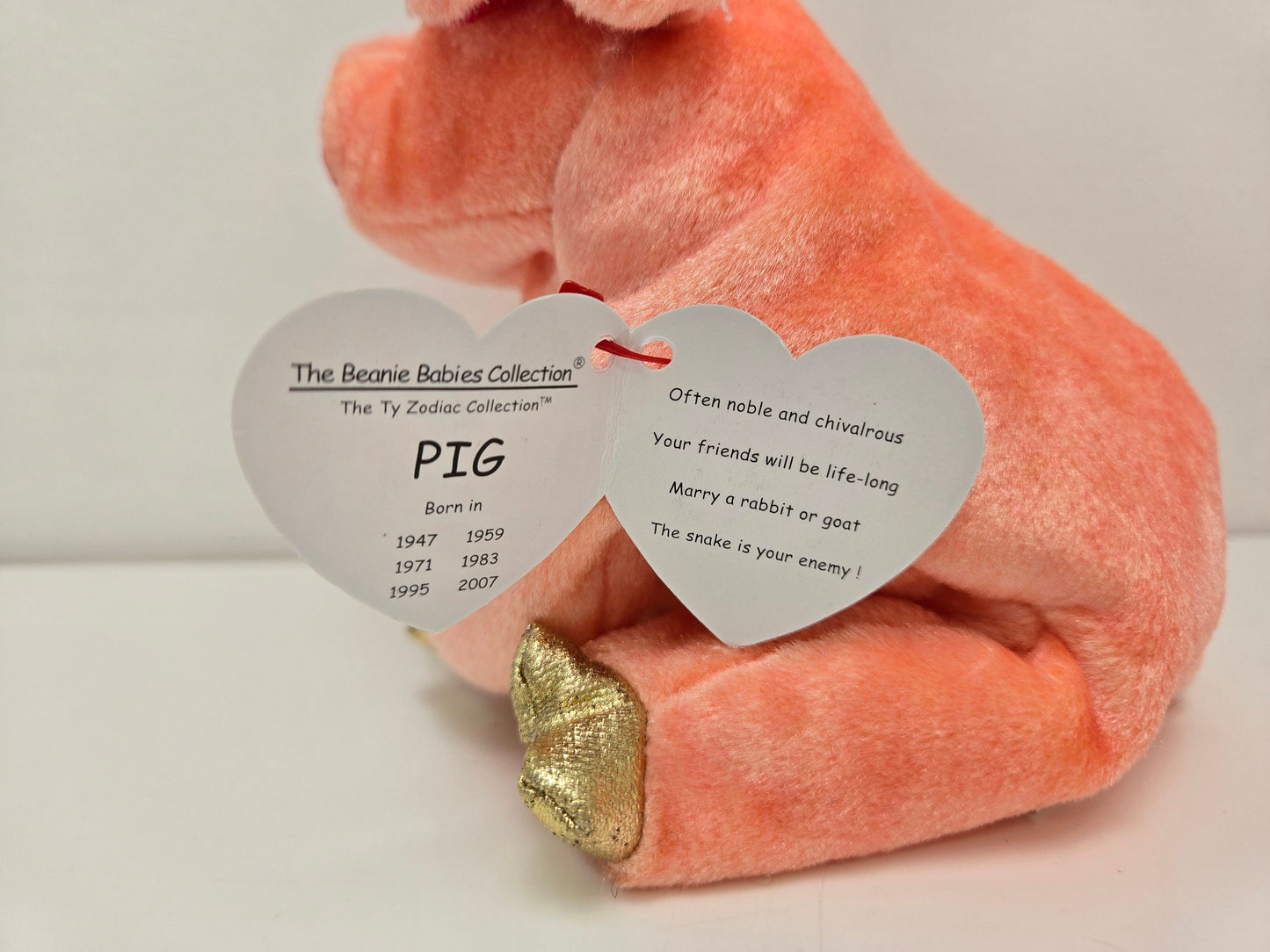 Ty Beanie Baby “Pig” the Zodiac Pig (6.5 inch)