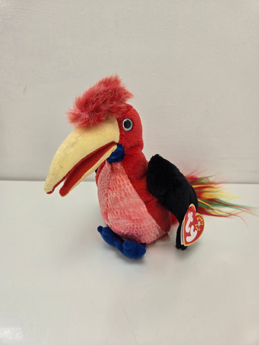 Ty Beanie Baby “Frills” the Hornbill Bird (6 inch)