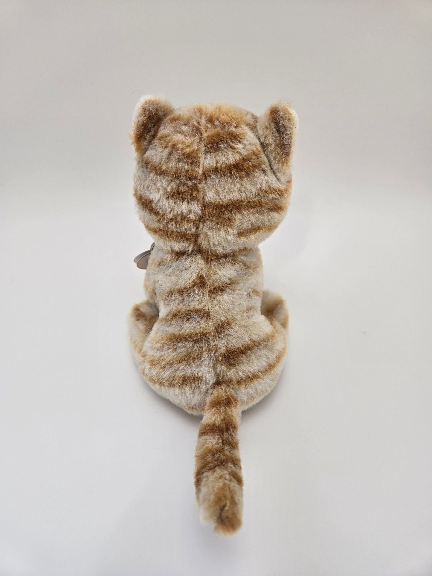 Ty Beanie Baby “Cleo” the Adorable Tabby Cat - Creased Tag (6 inch)