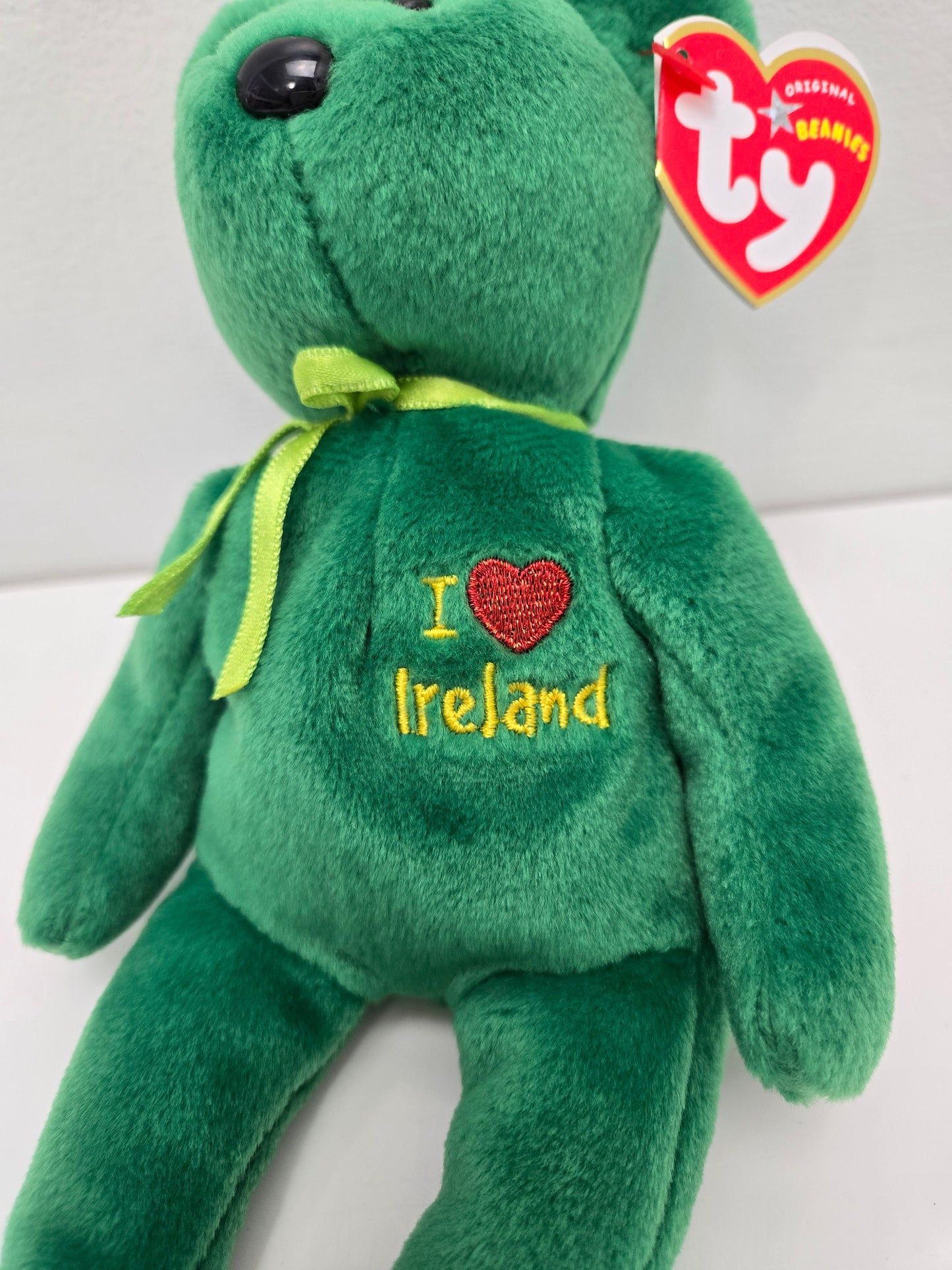 Ty Beanie Baby “I Love Ireland” the Bear - UK Exclusive (8.5 inch)