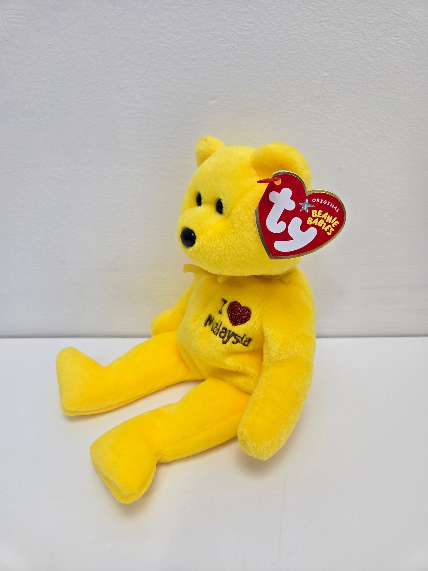 Ty Beanie Baby “Malaysia” the I Love Malaysia Bear - Asia Pacific Exclusive (8.5 inch)