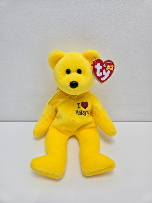 Ty Beanie Baby “Malaysia” the I Love Malaysia Bear - Asia Pacific Exclusive (8.5 inch)