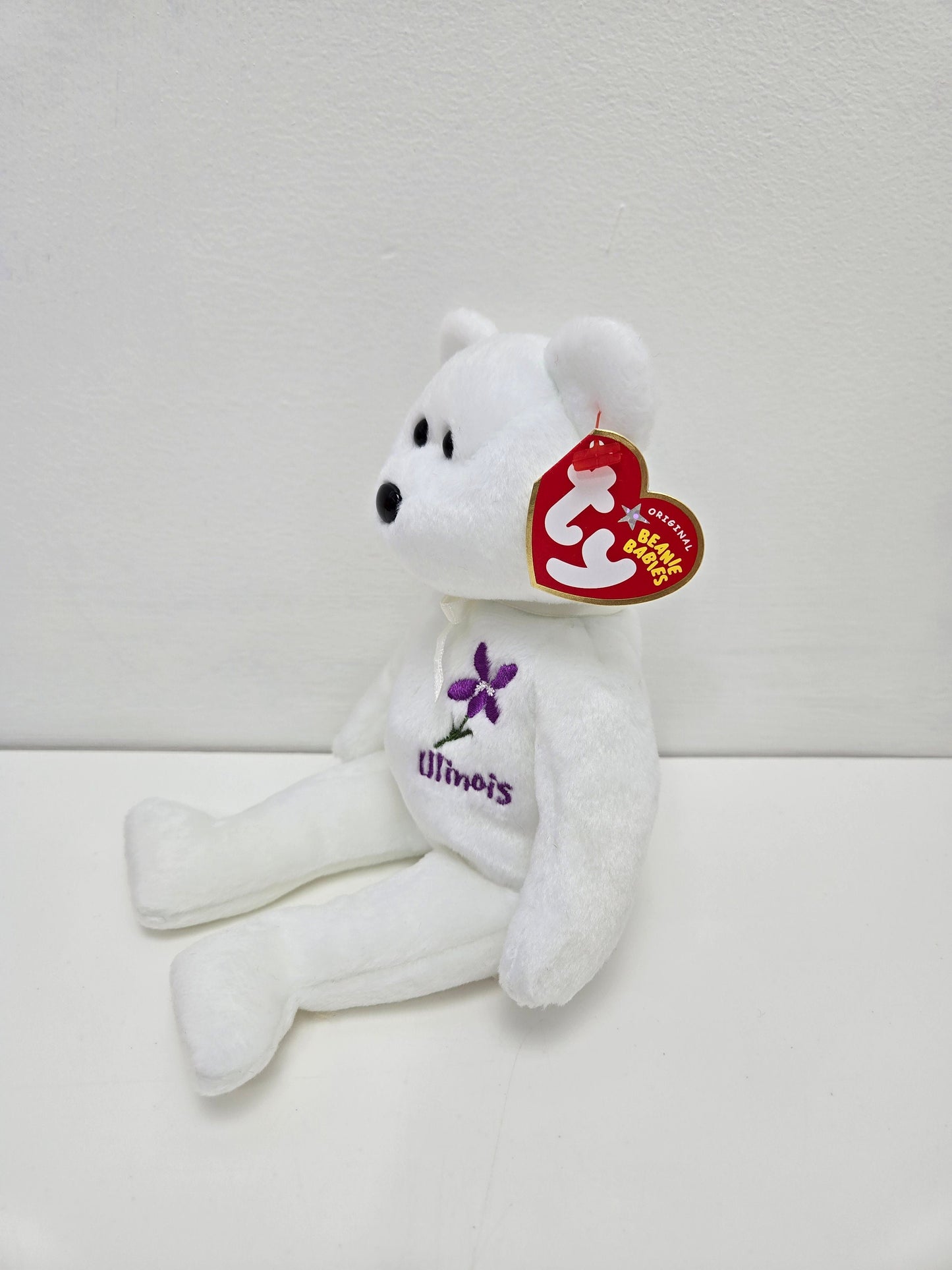 Ty Beanie Baby “Illinois Violet” the State Flower Bear - Show Exclusive (8.5 inch)