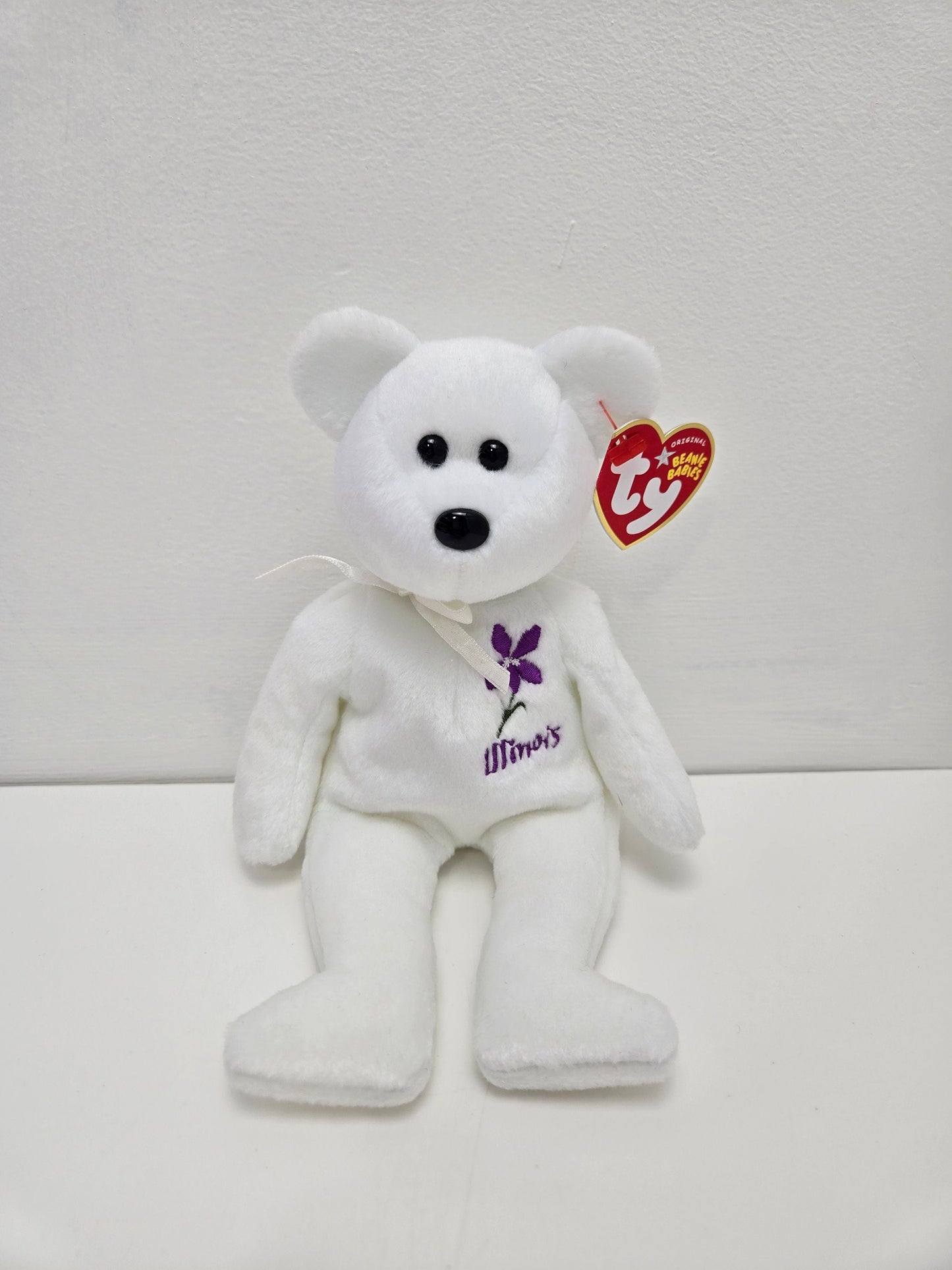 Ty Beanie Baby “Illinois Violet” the State Flower Bear - Show Exclusive (8.5 inch)