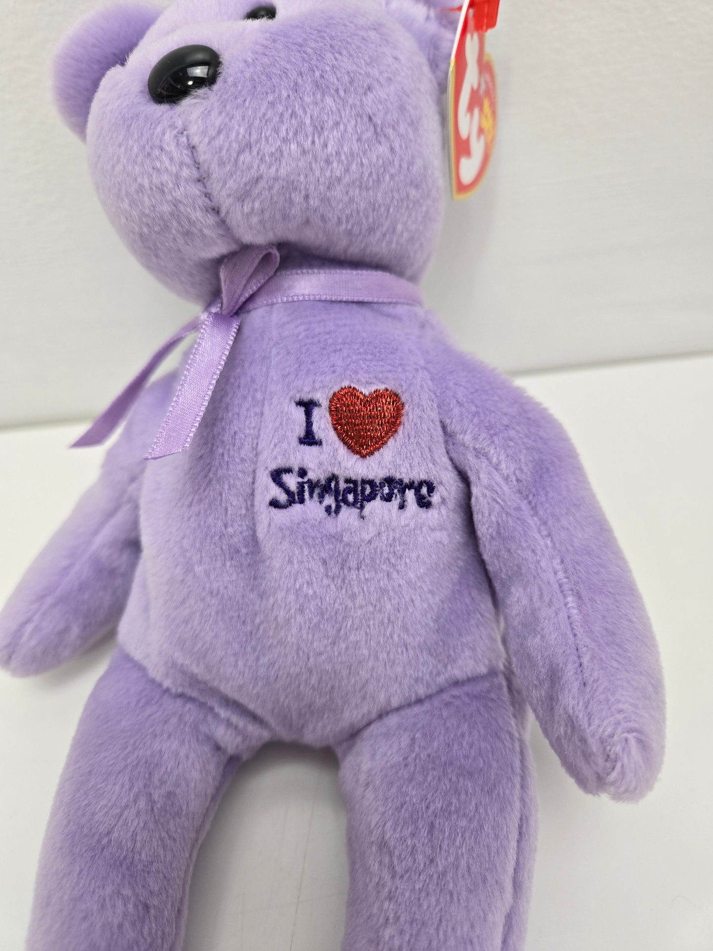 Ty Beanie Baby “Singapore” the  I Love Singapore Bear - Asia Pacific Exclusive (8.5 inch)