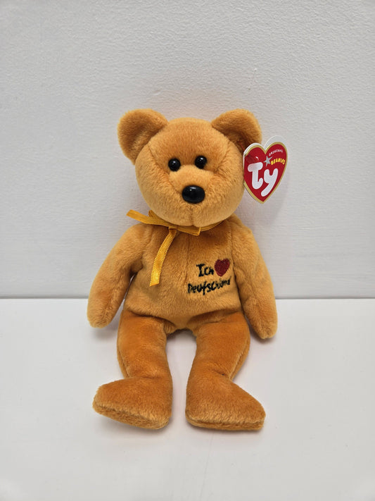 Ty Beanie Baby “Friedrich” the Bear - I Love Deutschland - Germany Show Exclusive (8.5 inch)