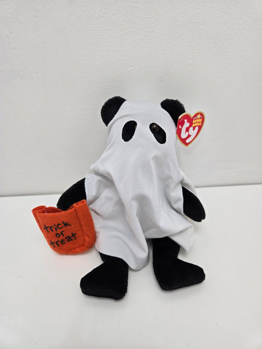 Ty Beanie Baby “Shudders” the Ghost Bear (8 inch)