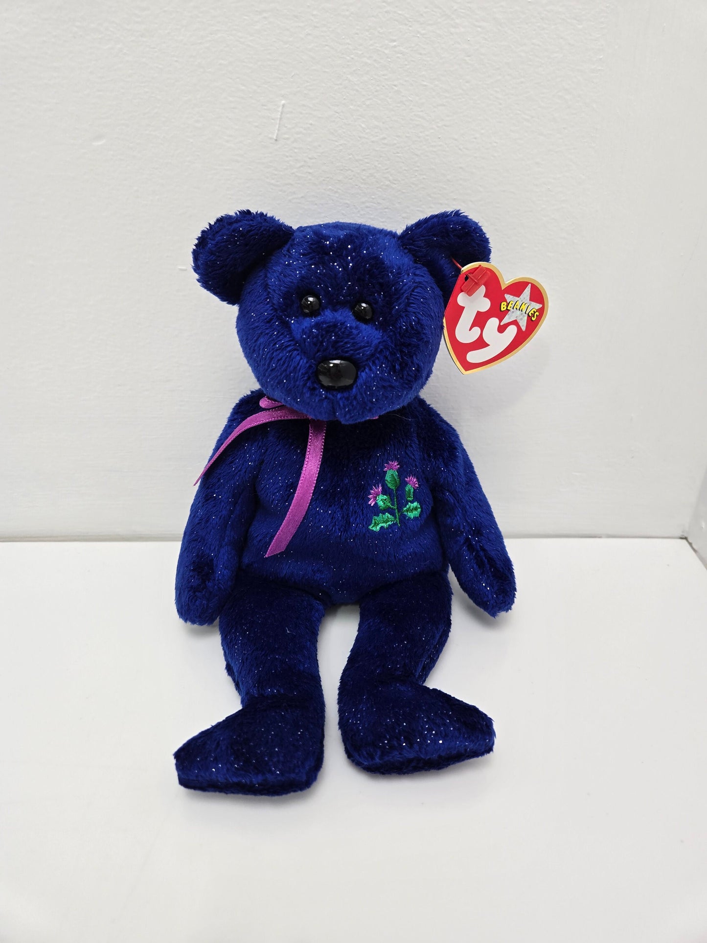 Ty Beanie Baby “Thistle” the Bear - UK Exclusive *Rare* (8.5 inch)