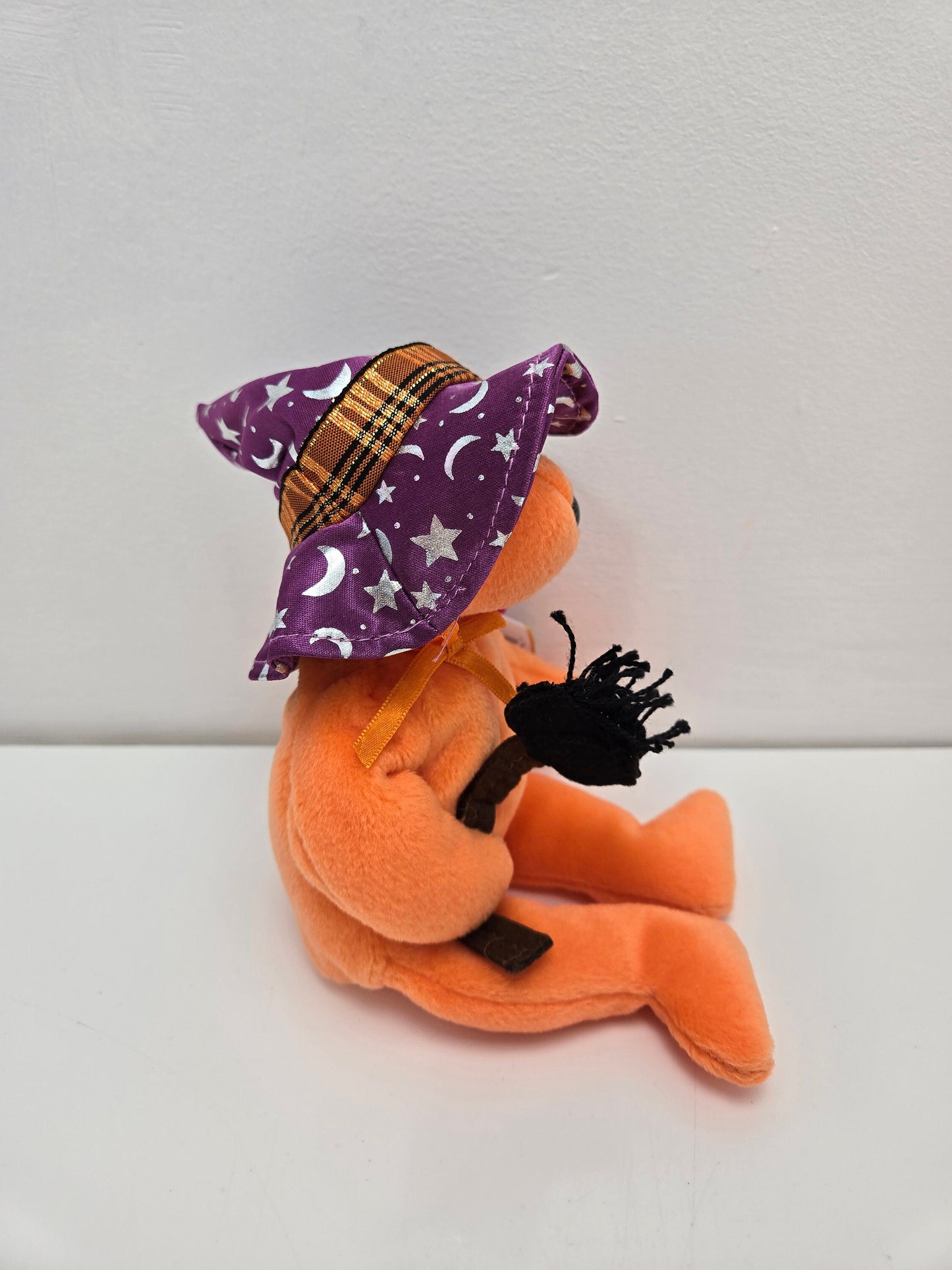 Ty Beanie Baby “Prunella” the Halloween Witch Bear - Hallmark Gold Crown Exclusive (9 inch)