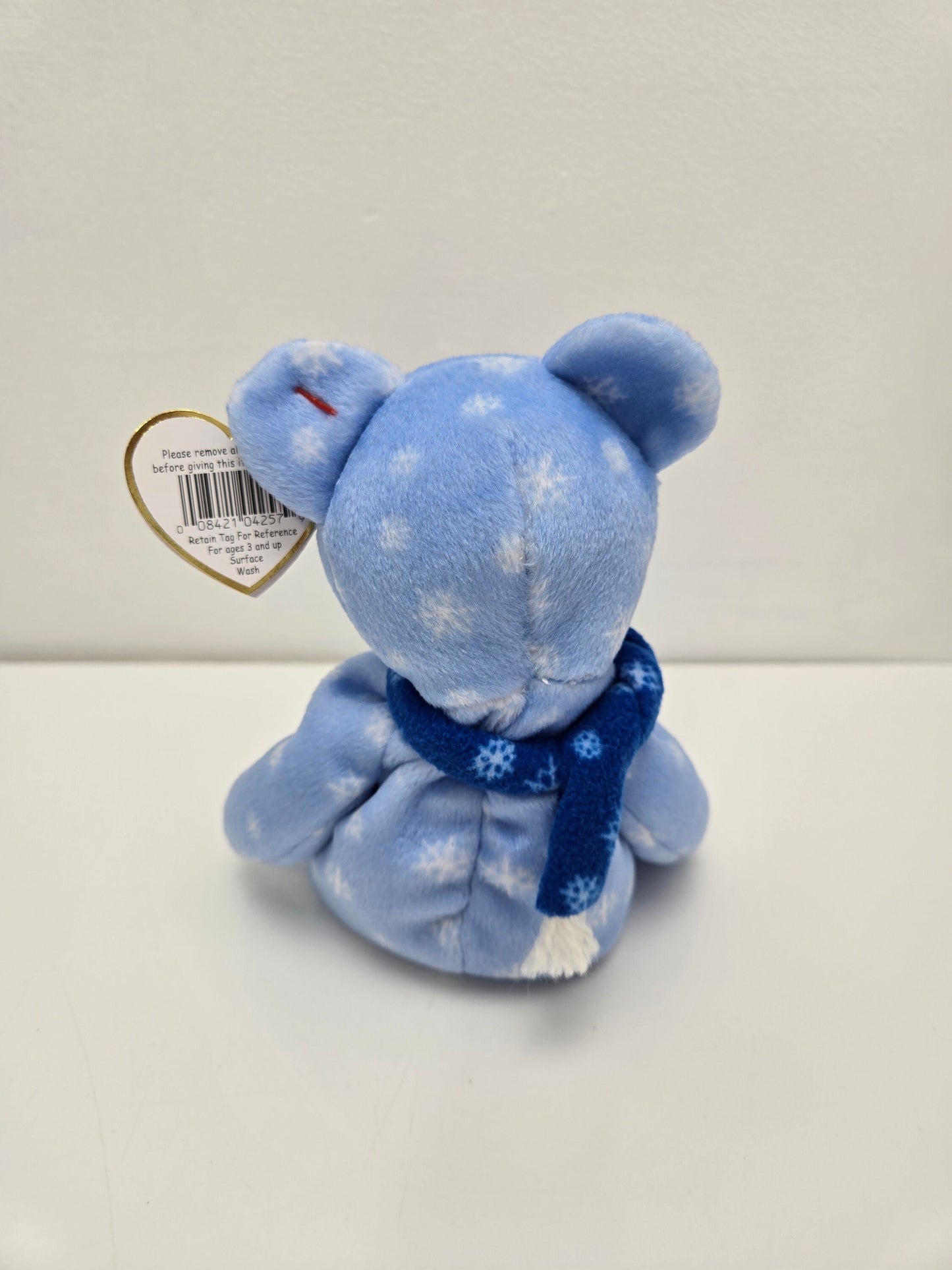 Ty Beanie Baby “1999 Holiday Teddy” the Winter Snowflake Bear (8.5 inch)