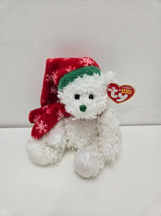 Ty Beanie Baby “Holidays” the Holiday Bear with Red Hat and Scarf (7 inch)