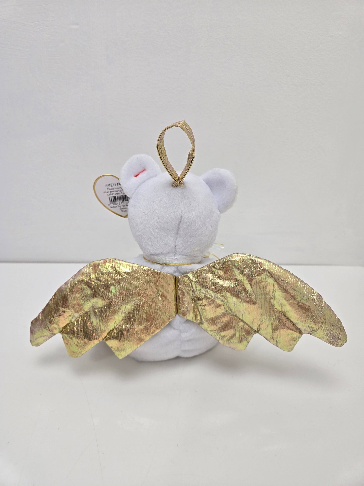 Ty Beanie Baby “Halo 2” the Angel Bear with Gold Wings (8.5 inch)