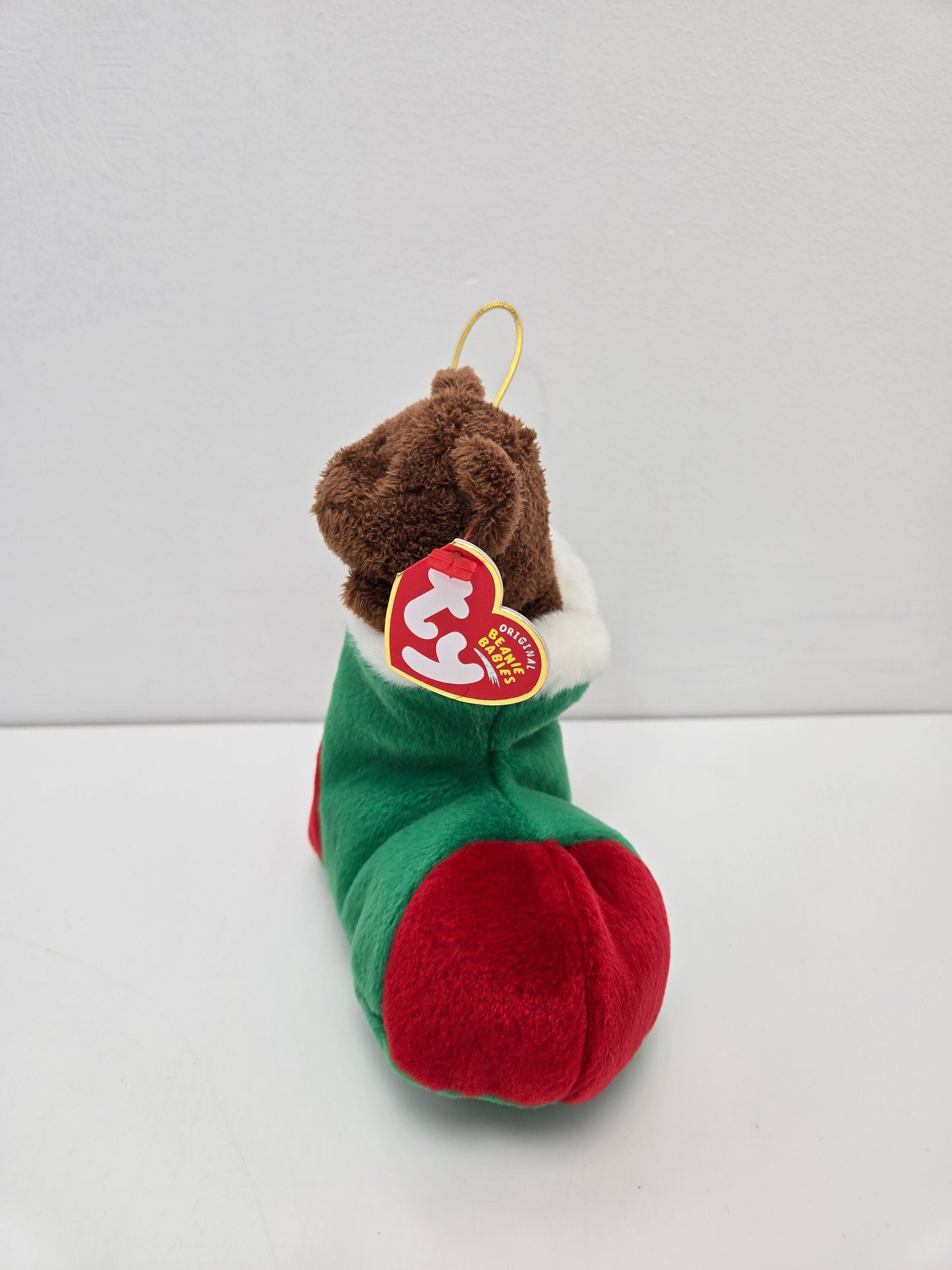 Ty Beanie Baby “Stockings” the Bear in a Stocking Christmas Tree Ornament (6.5 inch)