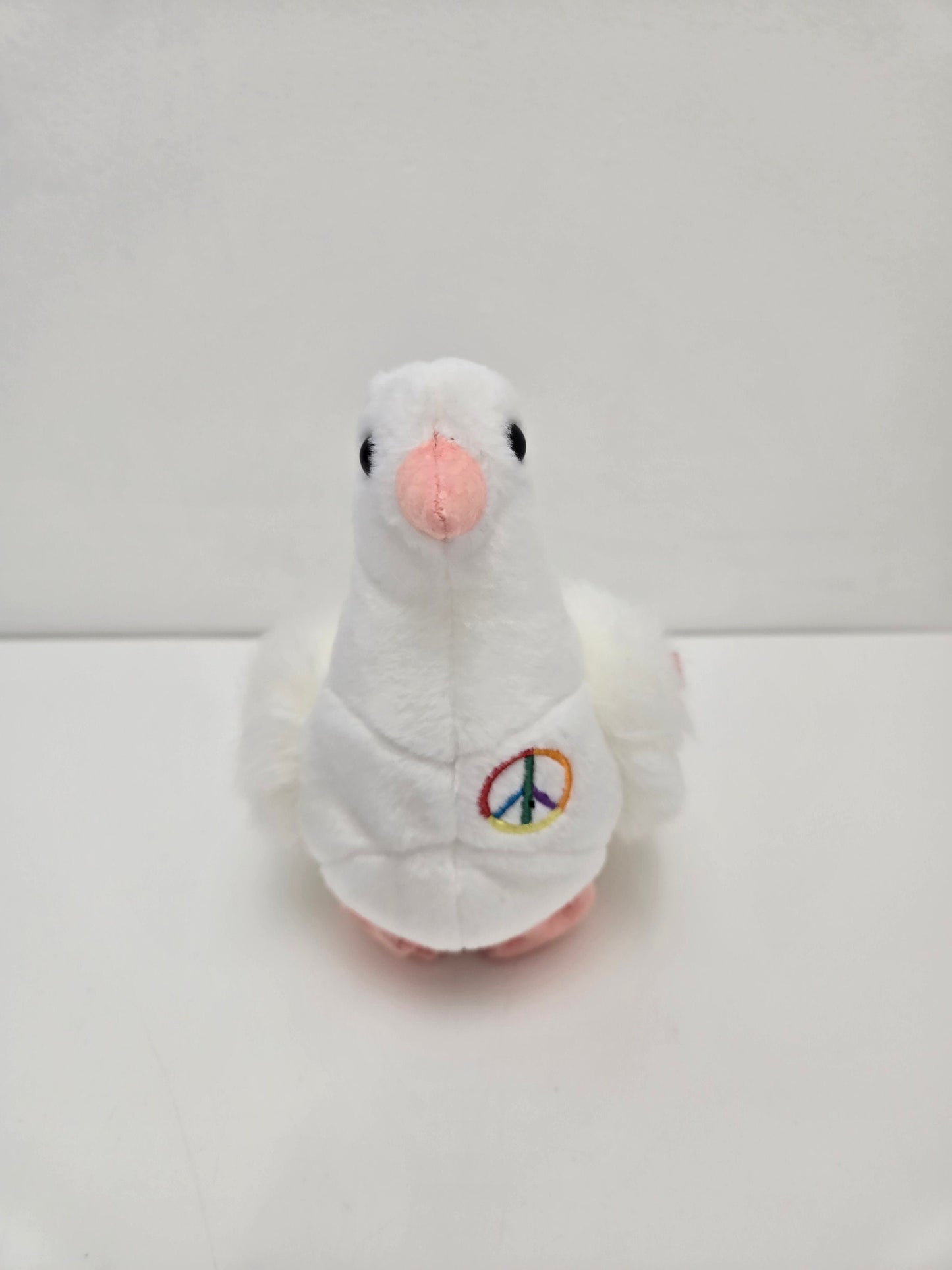 Ty Beanie Baby “Serenity” the Dove with Peace sign embroidered on Chest (6 inch)