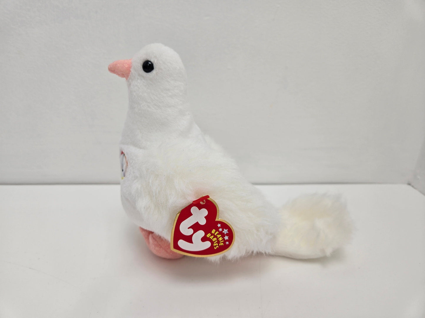 Ty Beanie Baby “Serenity” the Dove with Peace sign embroidered on Chest (6 inch)