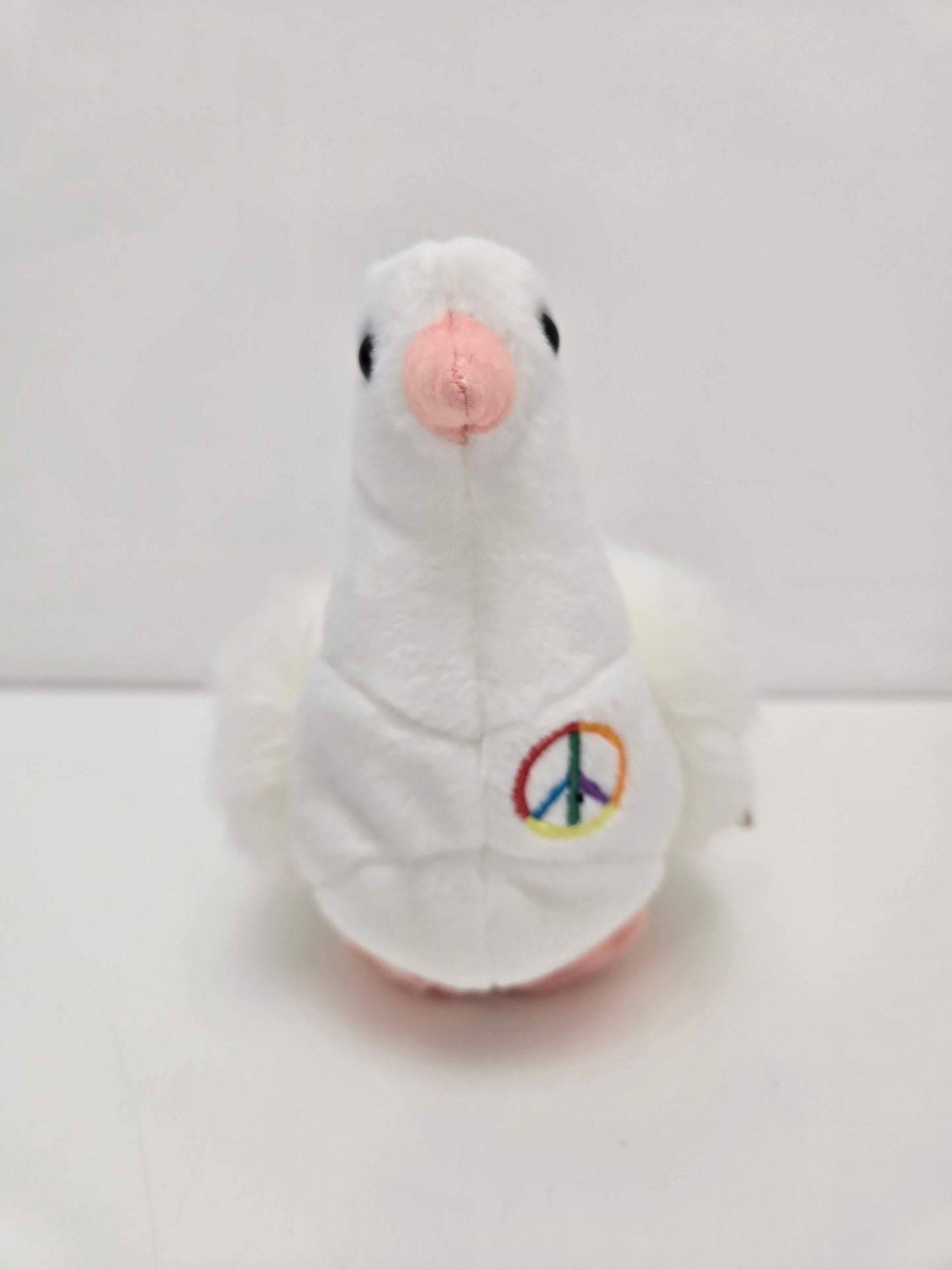 Ty Beanie Baby “Serenity” the Dove with Peace sign embroidered on Chest (6 inch)