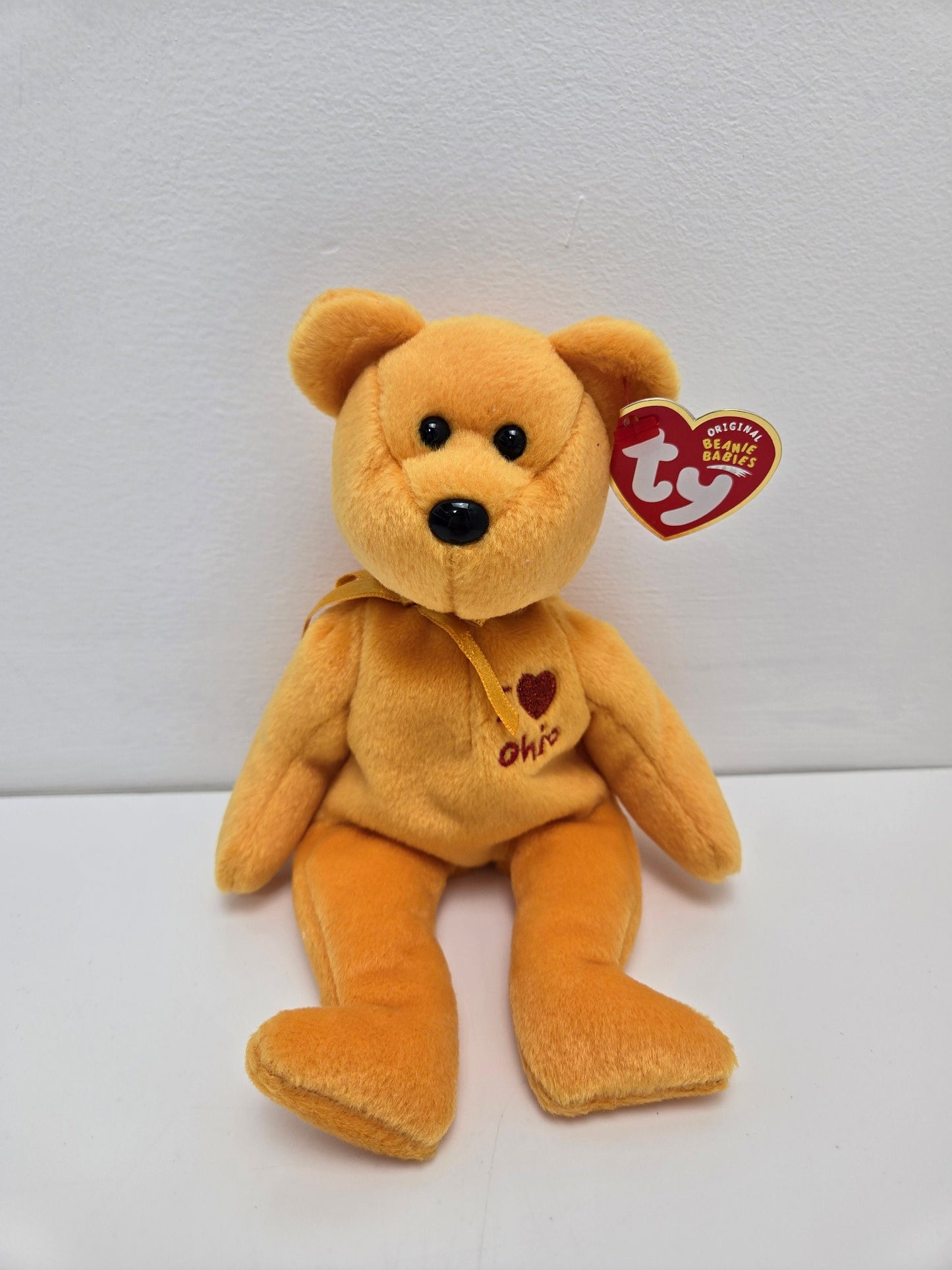 Ty Beanie Baby “Ohio” the I Love Ohio Bear - State Exclusive (8.5 inch)