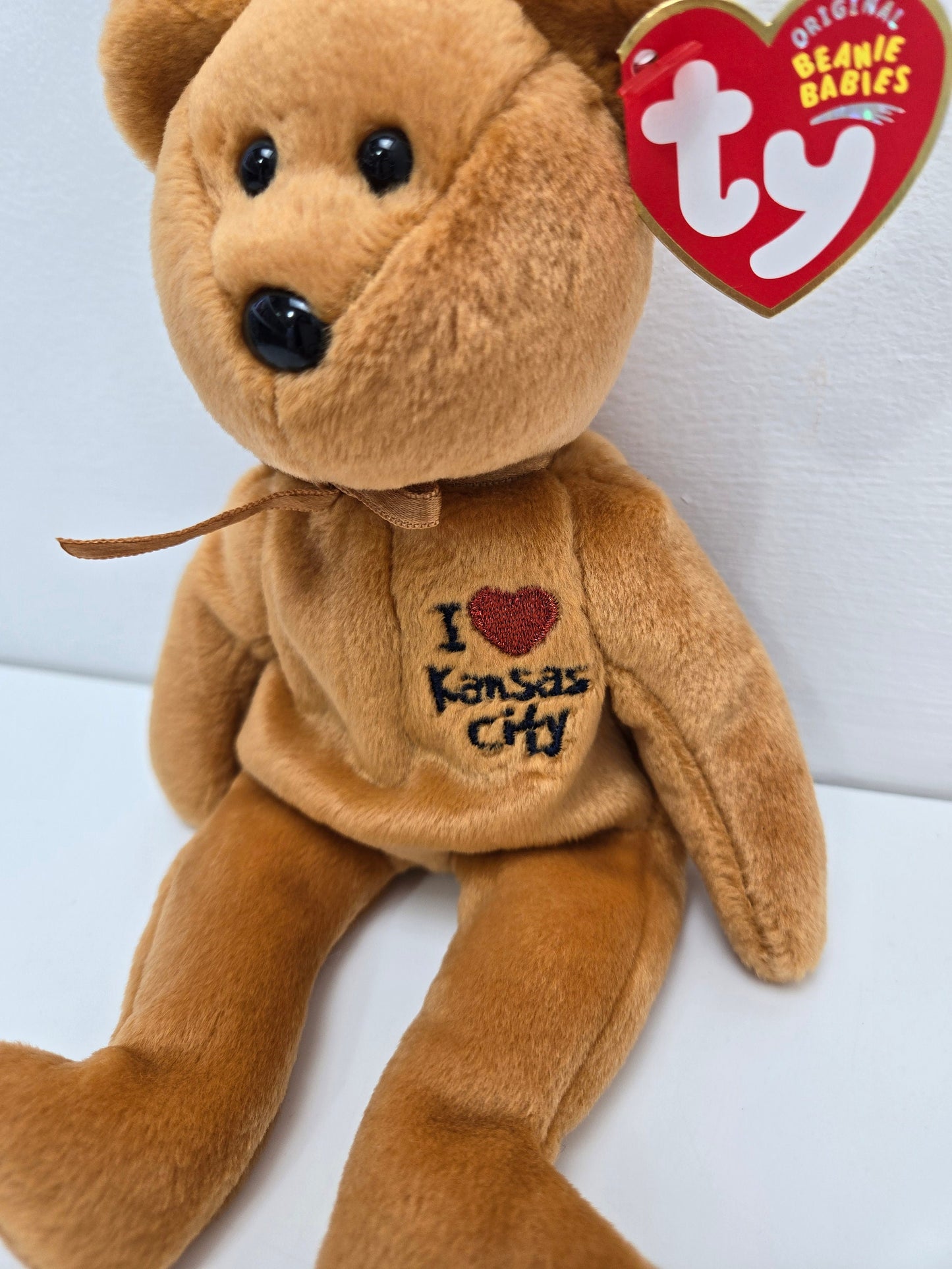 Ty Beanie Baby “Kansas City” the I Love Kansas City Bear - Show Exclusive (8.5 inch)