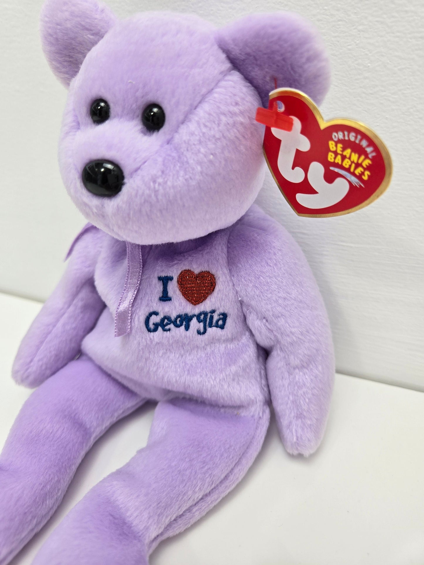 Ty Beanie Baby “Georgia” the I Love Georgia Bear - State Exclusive (8.5 inch)