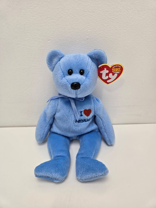 Ty Beanie Baby “Massachusetts” the I Love Massachusetts Bear (8.5 inch)