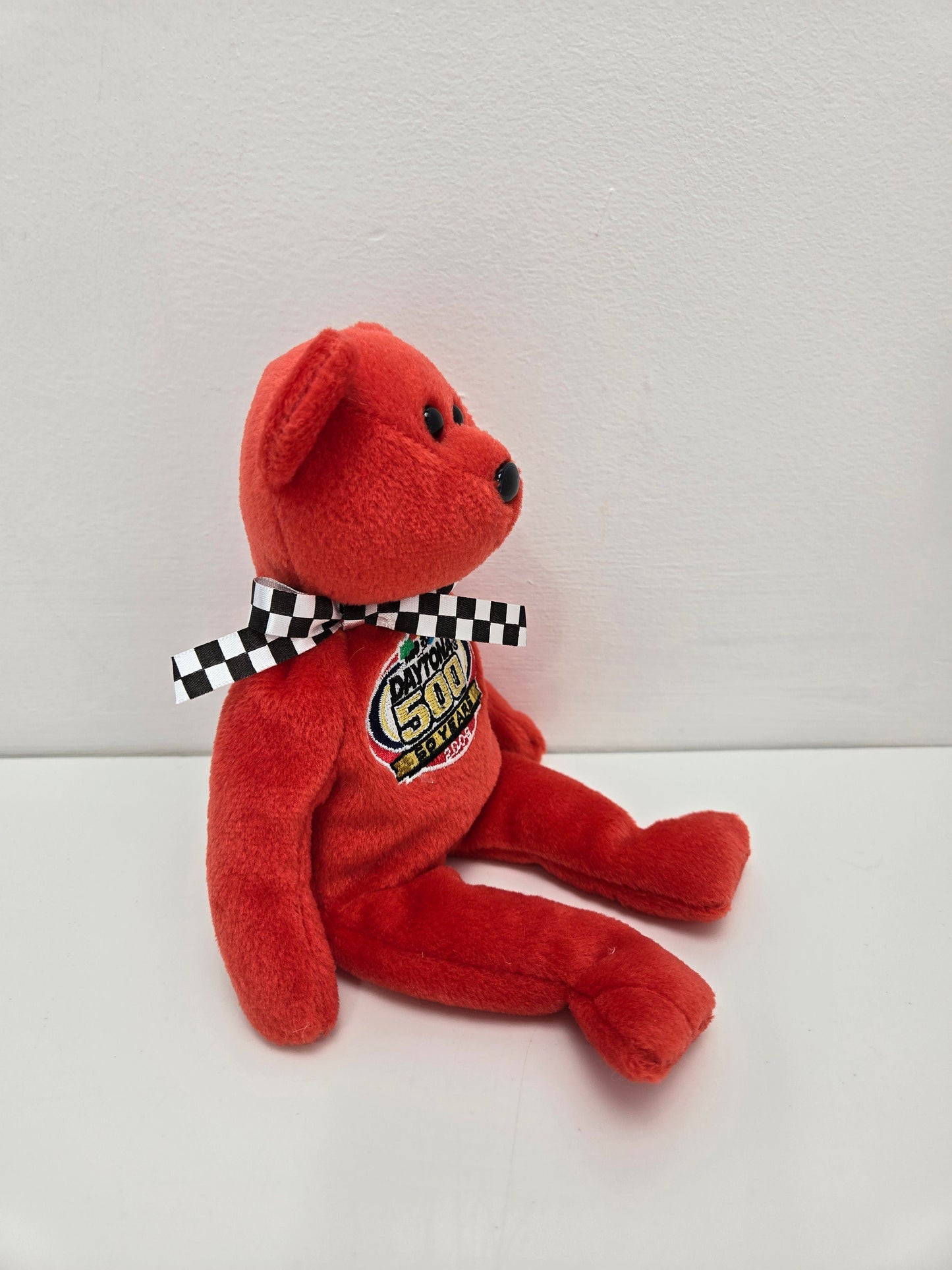 Ty Beanie Baby “Racing Gold” the Red Nascar Daytona 500 Bear (8.5 inch)