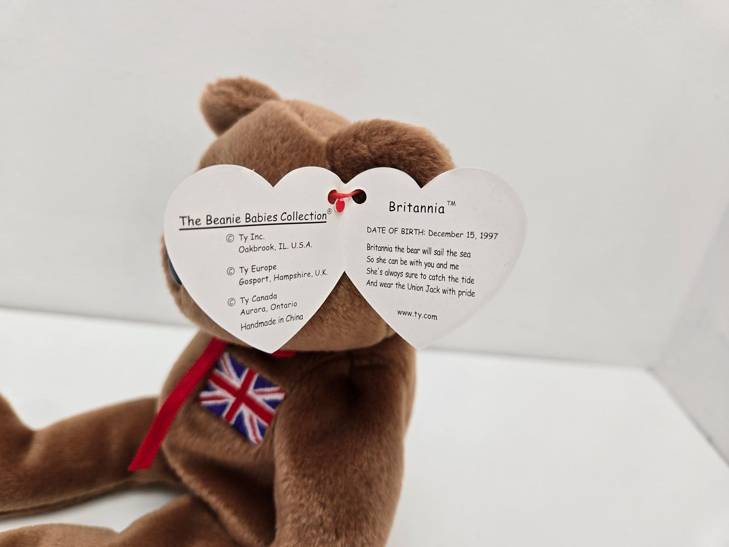 Ty Beanie Baby “Britannia” the Bear - UK Exclusive (8.5 inch)