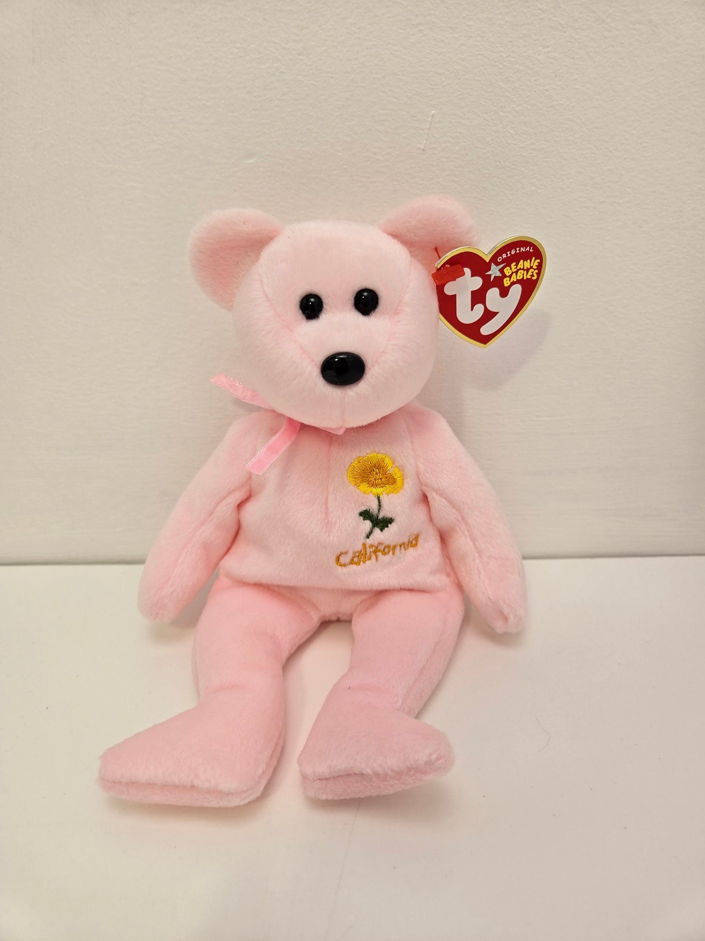 Ty Beanie Baby “California Poppy” the California State Flower Bear - Trade Show Exclusive (8.5 inch)