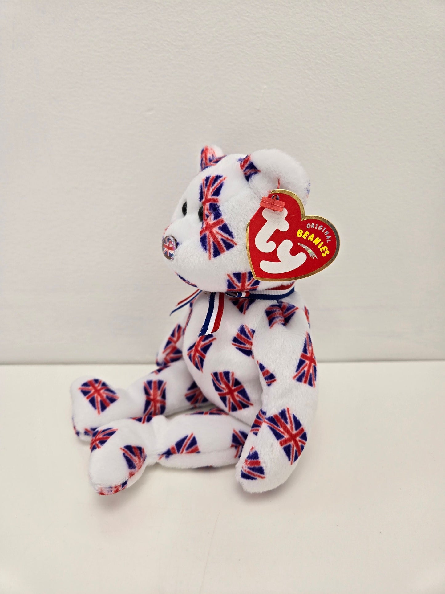 Ty Beanie Babies “Jack” the Bear - Flag Nose Version - UK Exclusive (8.5 inch)