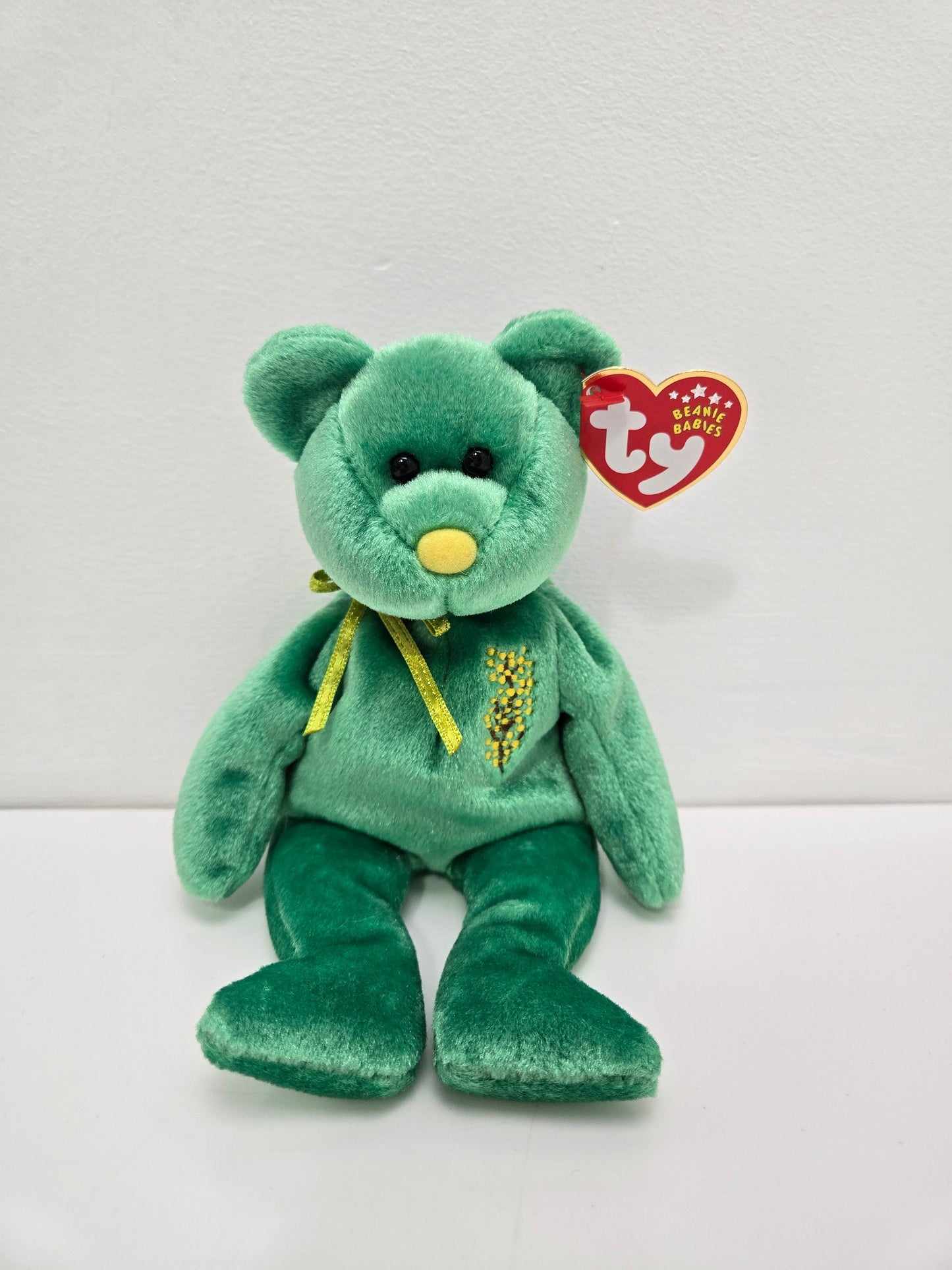 Ty Beanie Baby “Wattlie” the Green Bear - Australian Exclusive (8.5 inch)