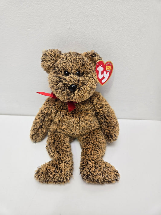 Ty Beanie Baby  “Lex” the Fuzzy Bear - Learning Express Exclusive! (8.5 inch)