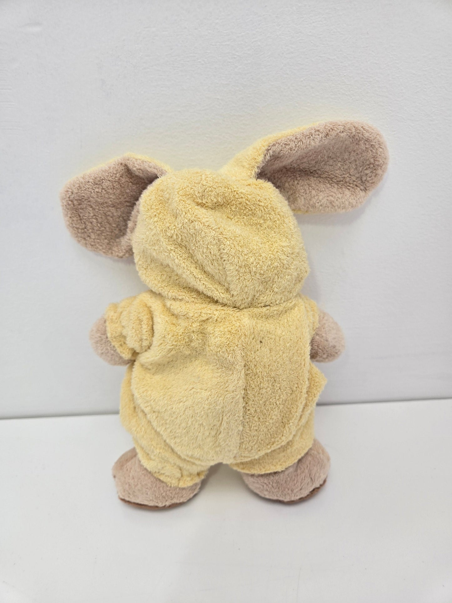 Ty Baby Line “Love to Baby” the Bear with Bunny Ear Yellow Pajamas - Removable - *Smaller Version* (7 inch)