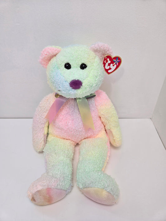 Ty Beanie Buddy “Groovy” the tie dye bear *Exact Colouring Varies* (13.5 inch)