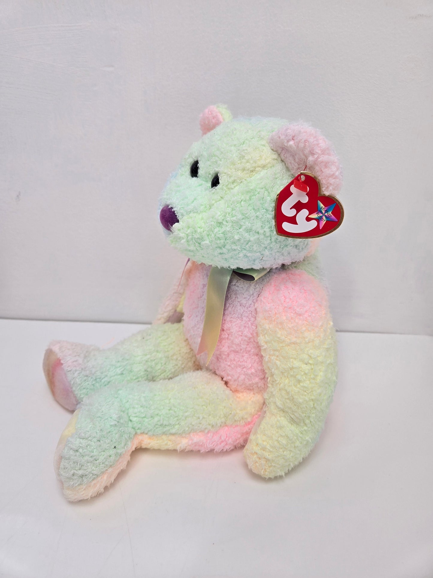 Ty Beanie Buddy “Groovy” the tie dye bear *Exact Colouring Varies* (13.5 inch)