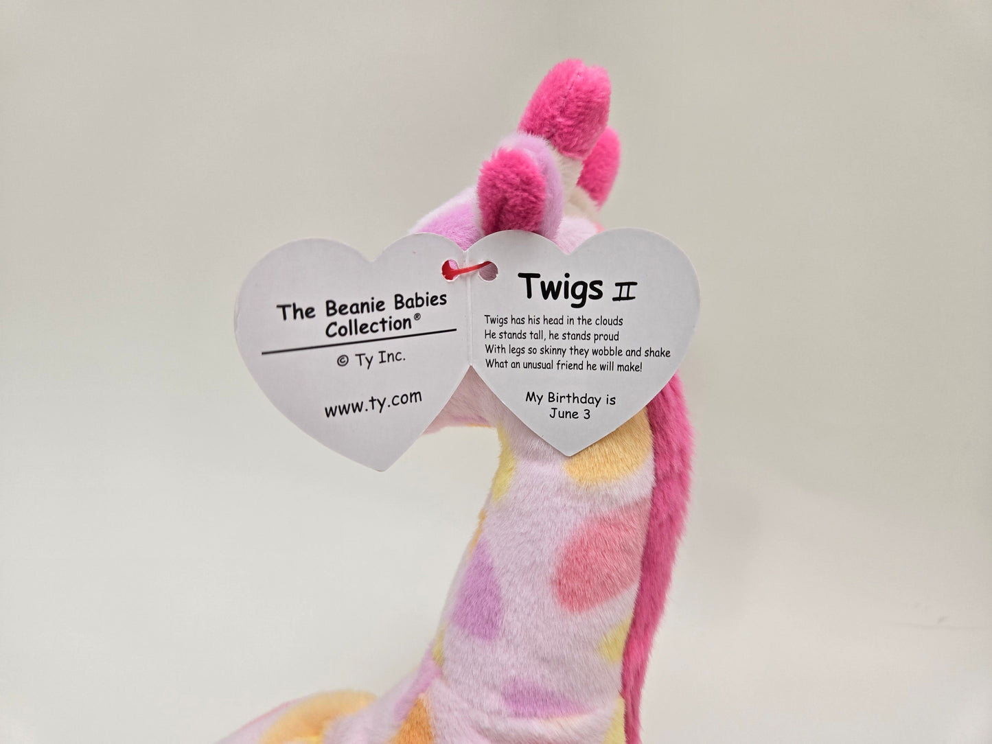 Ty Beanie Babies Series 3 “Twigs II” the Pink Giraffe - Limited Production!