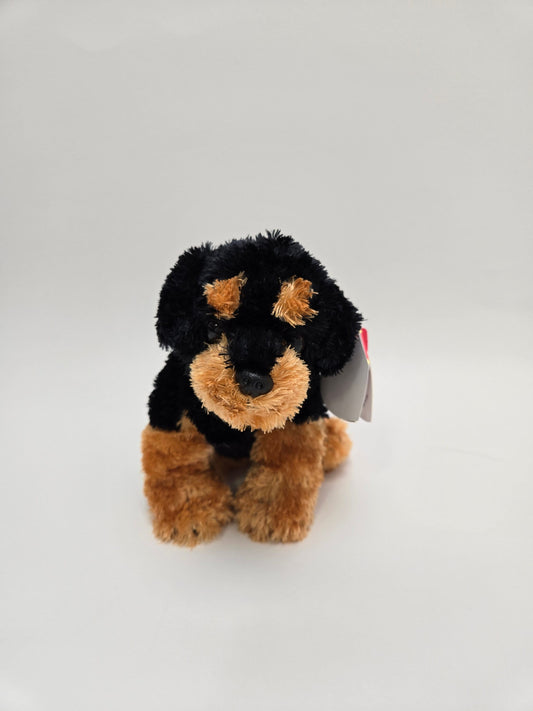 Ty Beanie Baby “Brutus” the Puppy Dog Rottweiler - Sitting version *Rare* (7 inch)