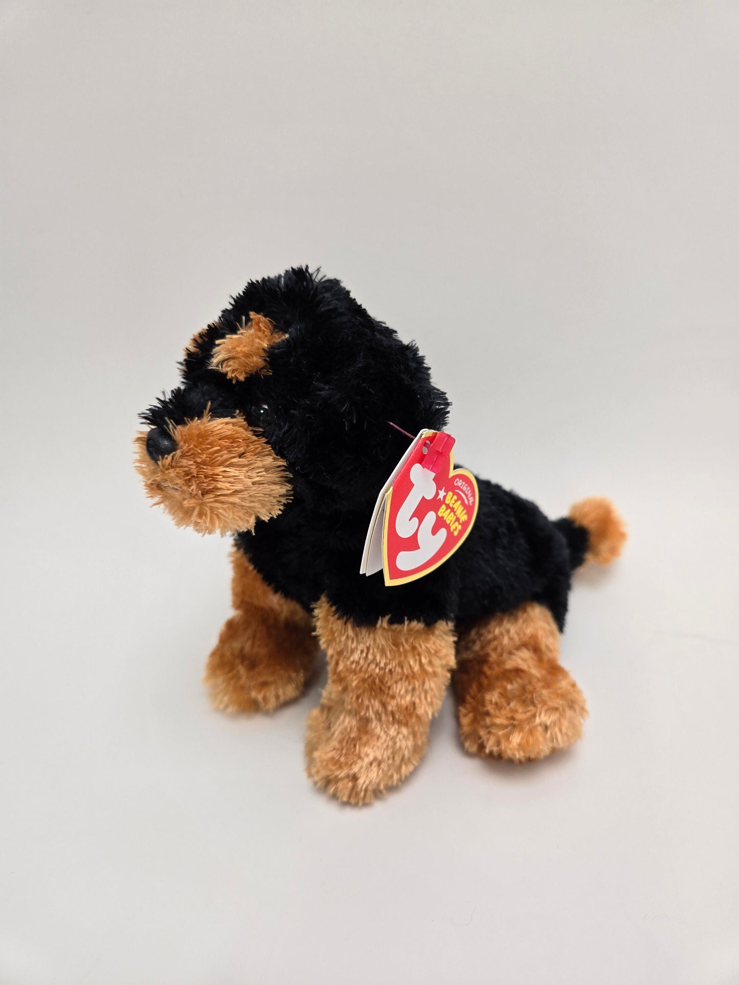 Ty Beanie Baby “Brutus” the Puppy Dog Rottweiler - Sitting version *Rare* (7 inch)