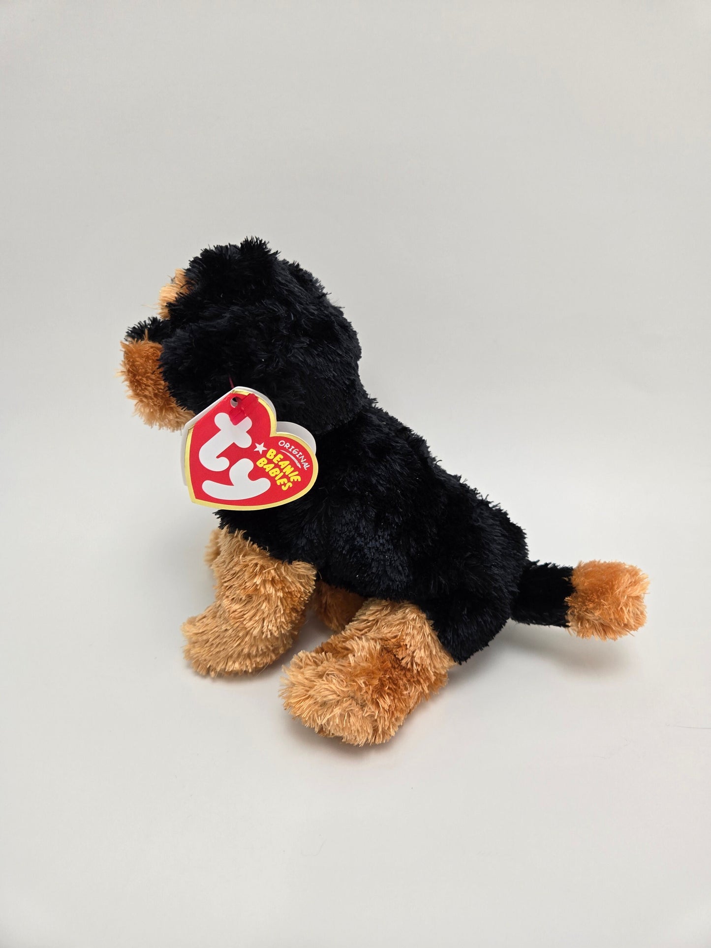 Ty Beanie Baby “Brutus” the Puppy Dog Rottweiler - Sitting version *Rare* (7 inch)